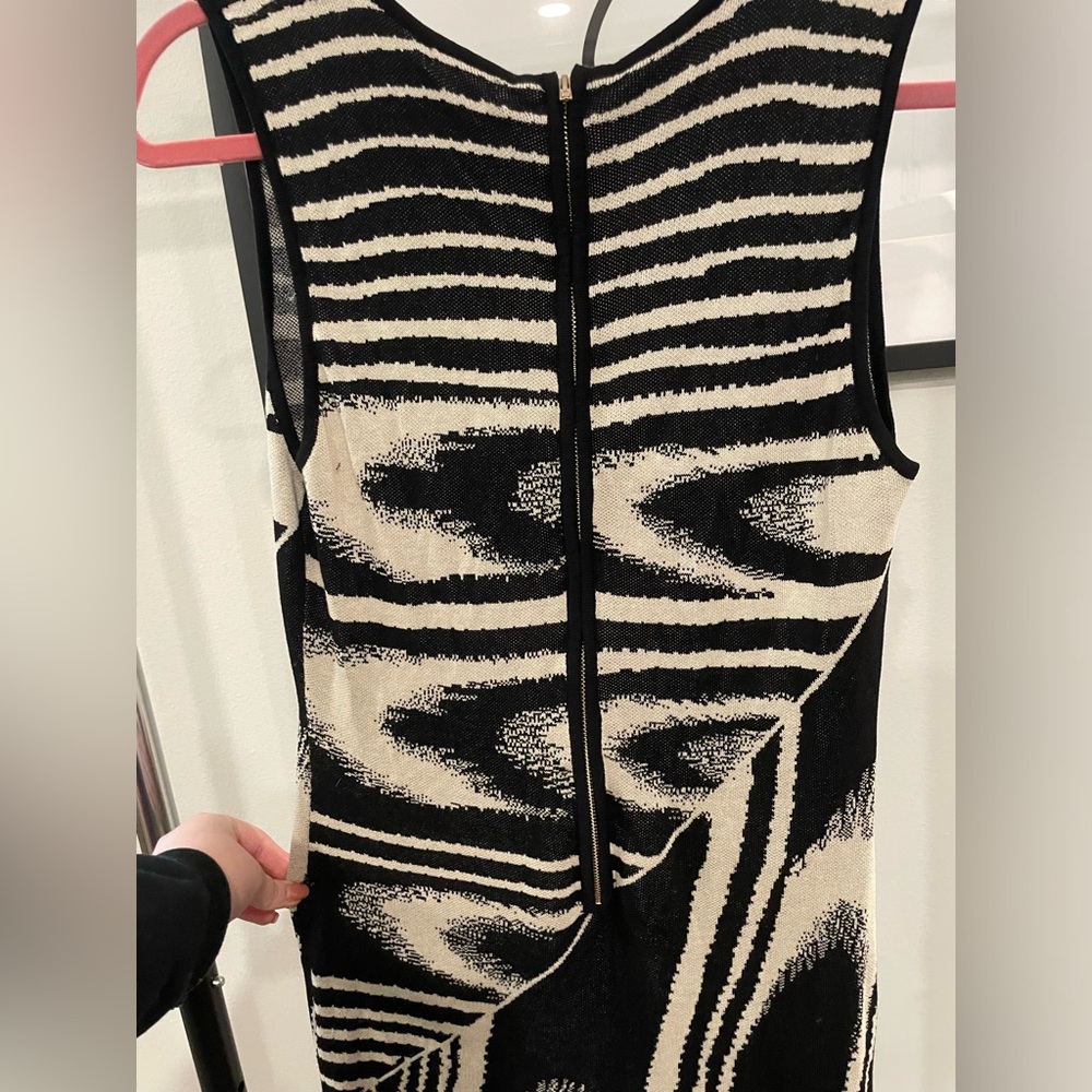 Fashion Nova Black and Cream Maxi Dress - Picture 8 of 9